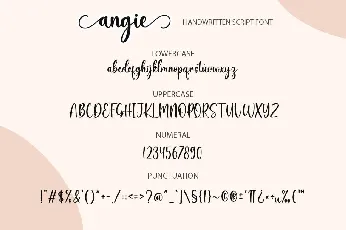 Angie font