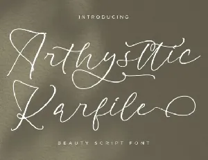 Arthysttic Karfile font