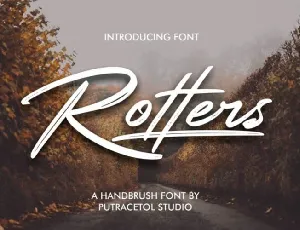 Rotters Brush font