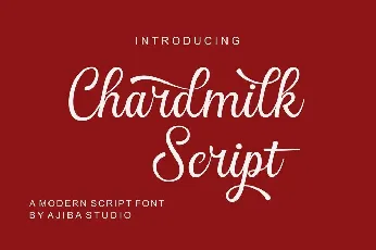 Chardmilk Script font