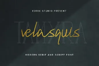 Velasquis TamyraDemo font