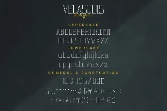 Velasquis TamyraDemo font