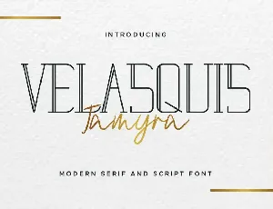 Velasquis TamyraDemo font