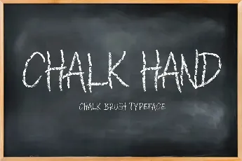 CHALK HAND font