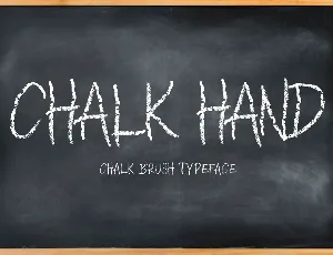 CHALK HAND font