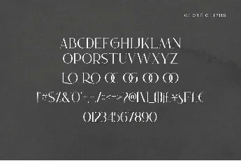 Glore font