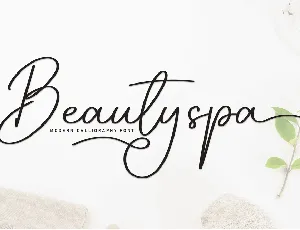 Beautyspa font