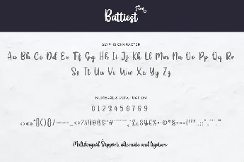 Battiest font