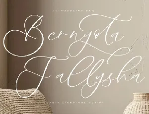 Bernyota Fallysha font