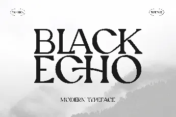 Black Echo font