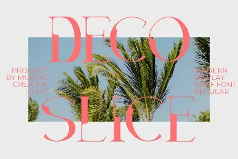 Decoslice font