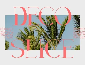 Decoslice font