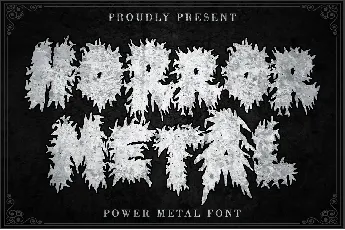 Horror Metal font