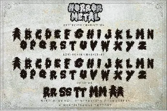 Horror Metal font