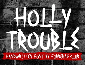 Holy Trouble font