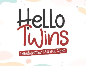 Hello Twins - Personal Use font