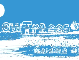 Snow Traces font