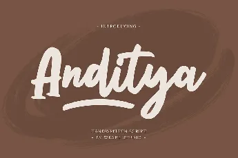 Anditya font