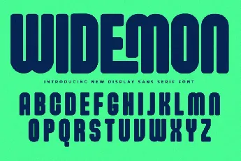 Widemon font