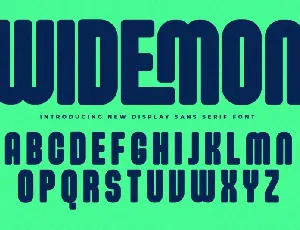 Widemon font