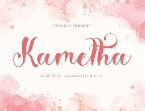 Kametha font