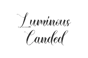 Luminous Canded font