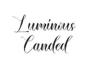 Luminous Canded font