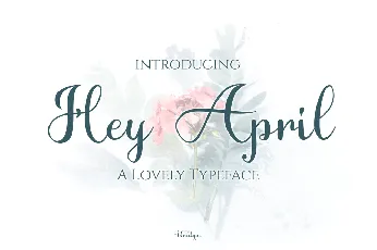 Hey April font