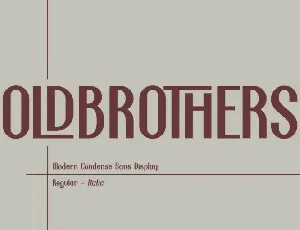 Oldbrothers font