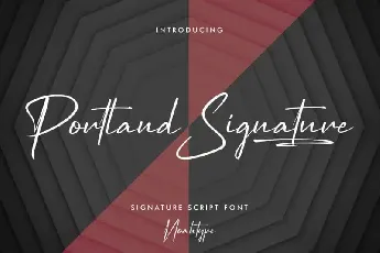 Portland Signature Script font