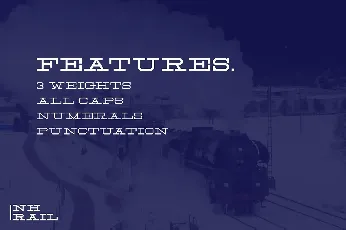 NH Rail Slab Typeface font