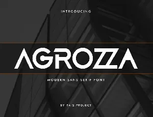 AGROZZA font