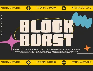 Block Burst font
