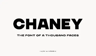 Chaney font