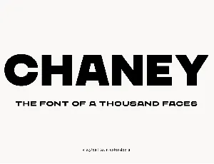 Chaney font