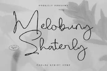 Melobuny Shaterly font