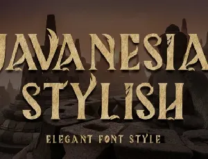 Javanesia Stylish font