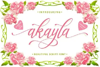 Akayla Script Free font