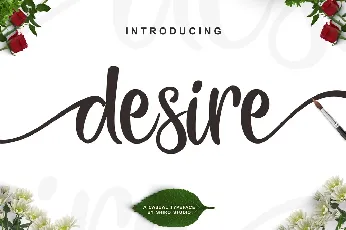 Desire Script Free font