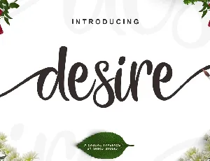 Desire Script Free font