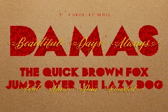 DAMAS PERSONAL USE font