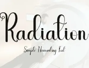 Radiation Script font