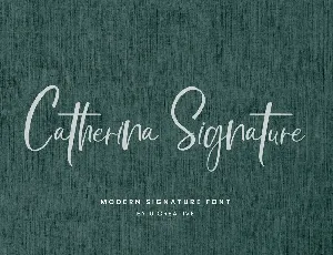 CatherinaSignature font