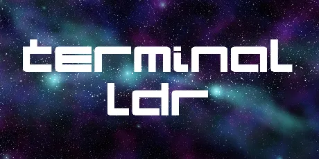 Terminal LDR font