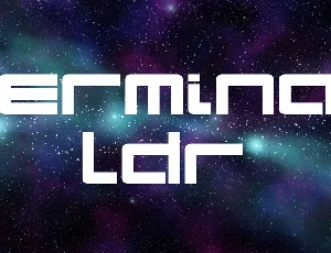 Terminal LDR font