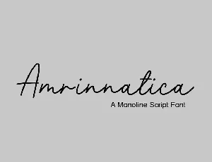 Amrinnatica font