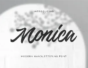 Monica Script font