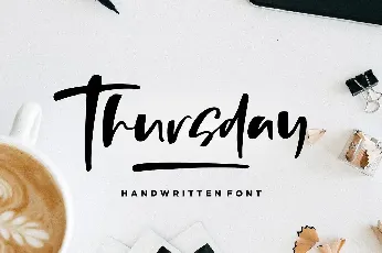 Thursday Vibes Brush font