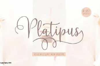 Platipus Script font