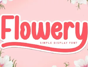 Flowery Script font